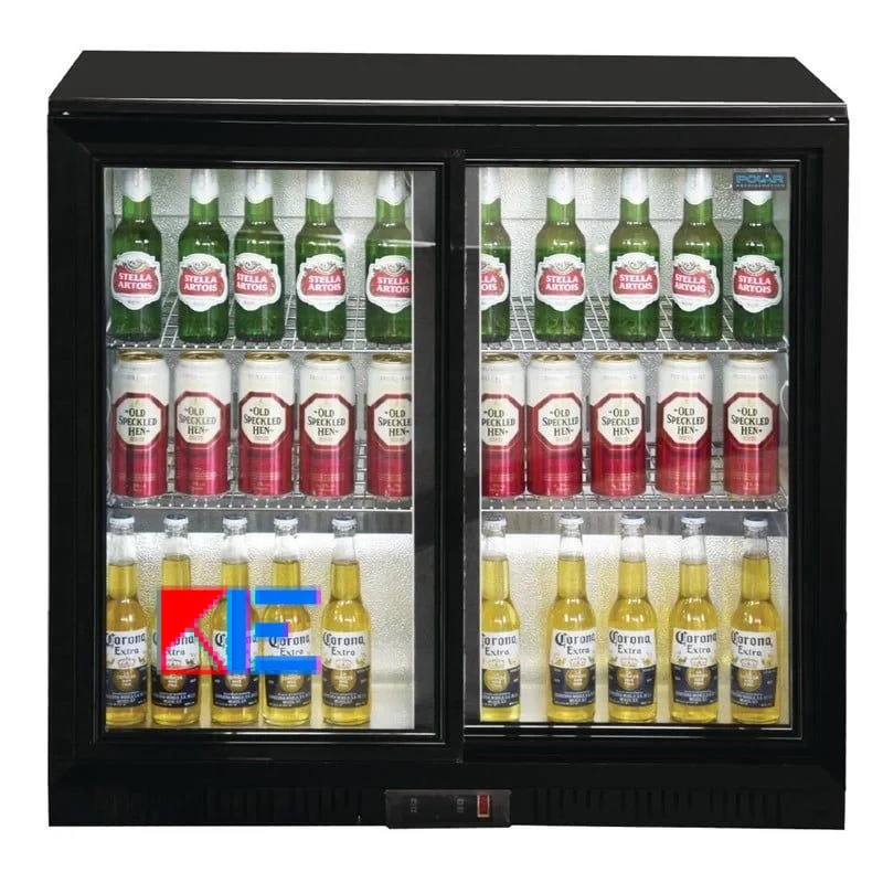 Rear bar two sliding doors Polar G series black 198L