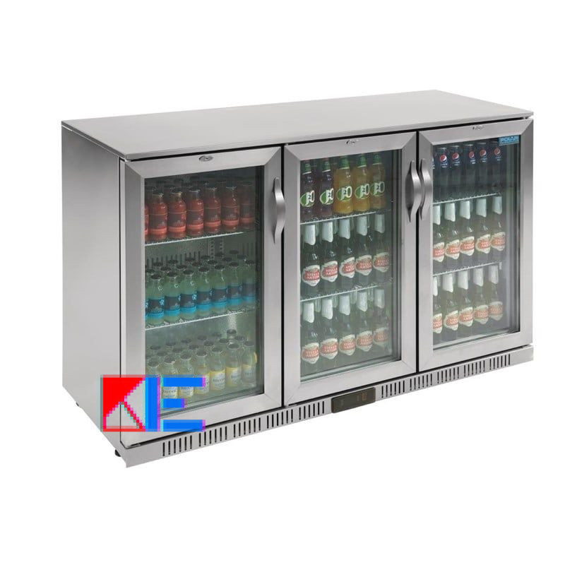 Rear bar three swivel doors Polar Series G stainless steel 330L